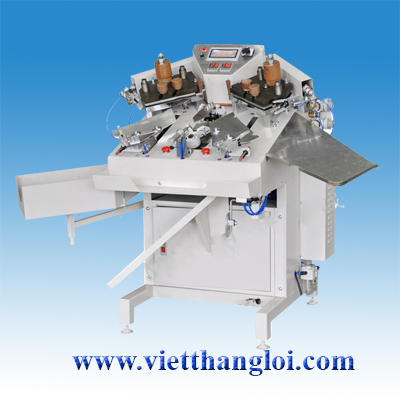 Automatic Collar Trimming, Turning and Blocking Machine with Left & Right Automatic Arm
